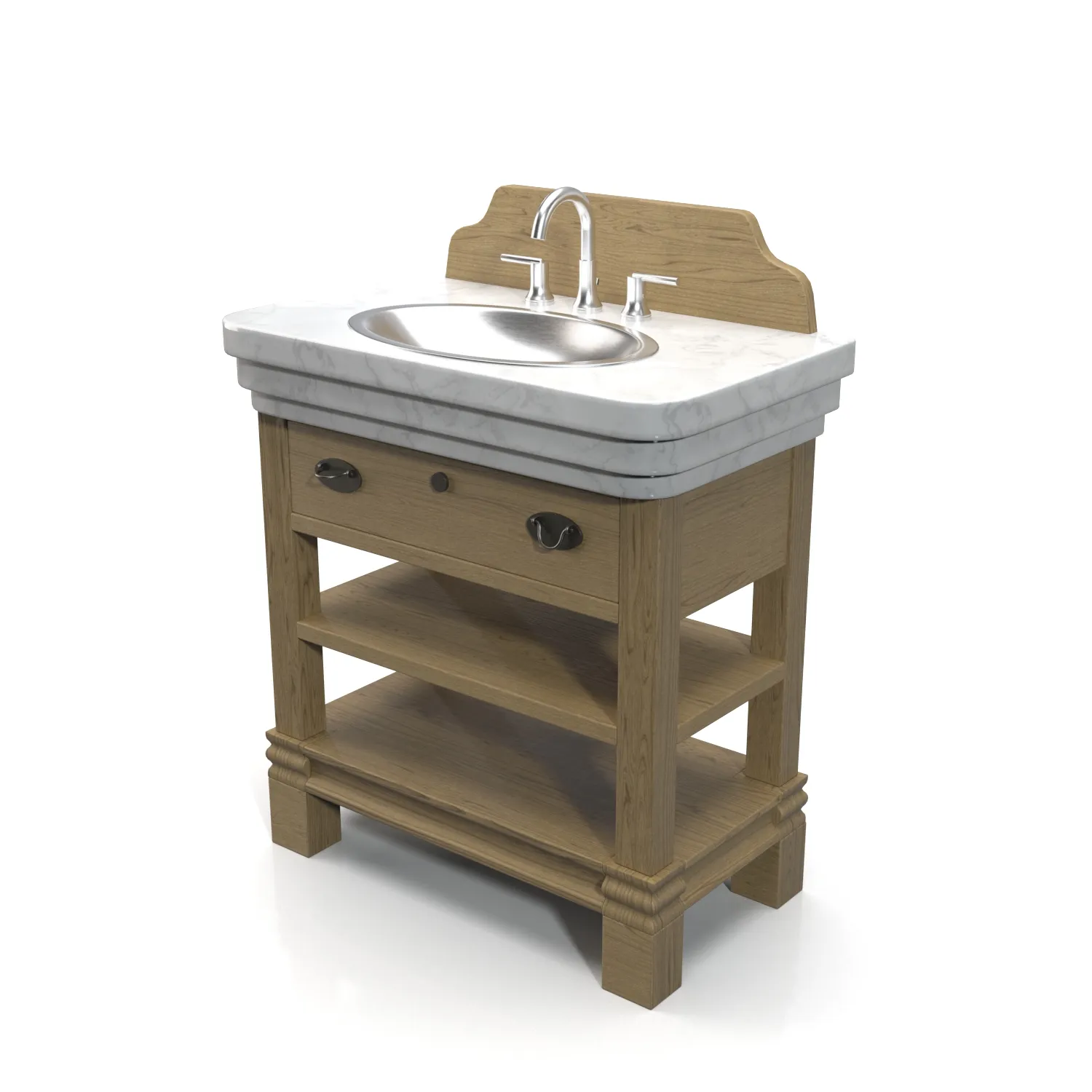 Windwood Vanity PBR 3D Model_01